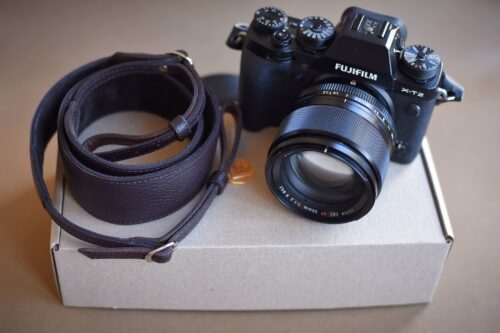 Leather camera strap fuji camera