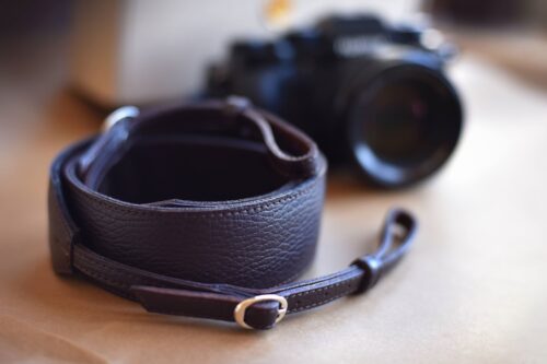 EVE leather camera strap